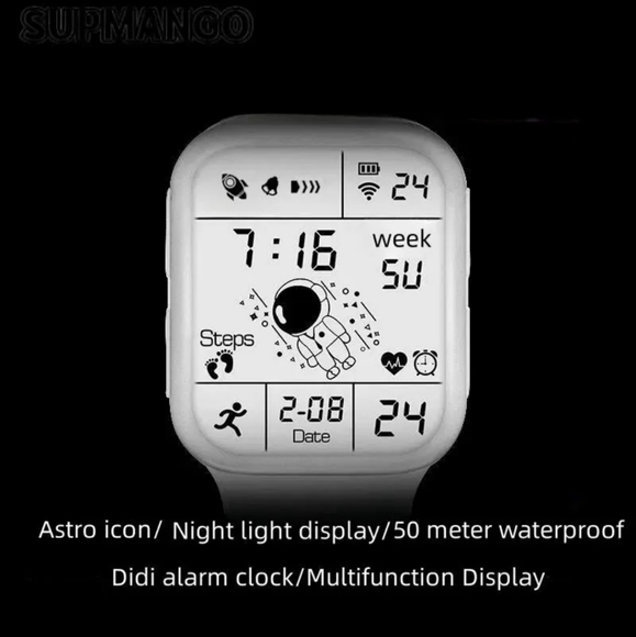 LED White Watch Unisex - Picture 10 of 11